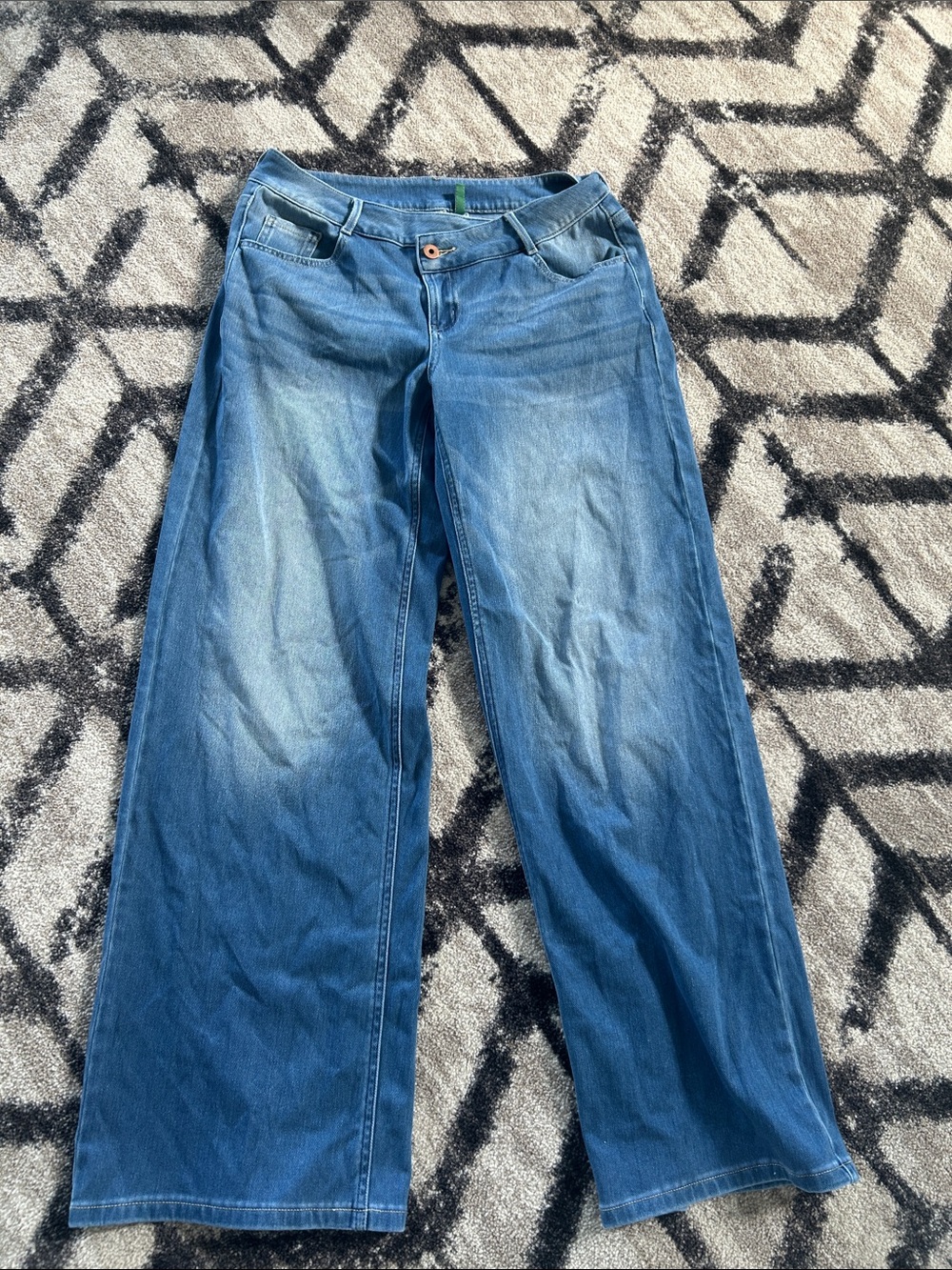 Women’s Halara Wide Leg Blue Jeans Small Tall